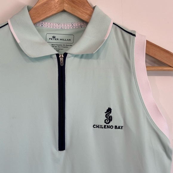 Peter Millar Sleeveless Golf Dress Chileno Bay in Sooth/Pale Teal Size Small - Picture 6 of 10